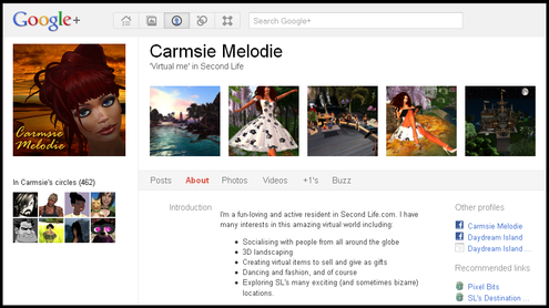 Carmsie Melodie Google+