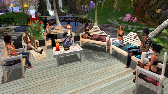 Daydream island group, virtual people, avatar