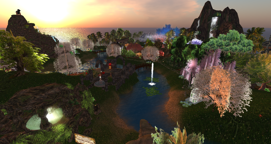 virtual world, daydream island, second life